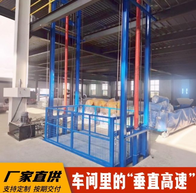 育才镇4吨二层升降货梯安装